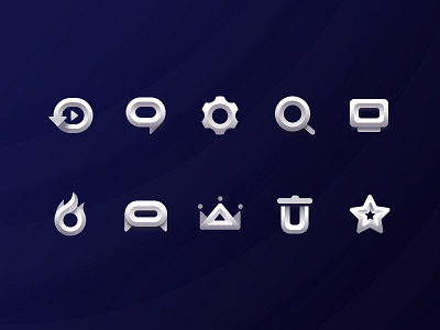 晶白icon ui 图标