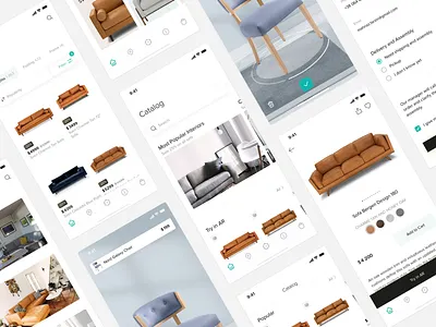 Agmenty - AR store for furniture ar store art augmented augmented reality e commerce furniture furniture app mobile app mobile design mobile ui store ui ui design user interface