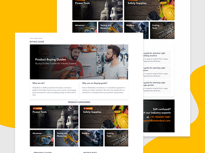 Buying Guide buying guide clean design ecommerce flat minimal user experience user interface