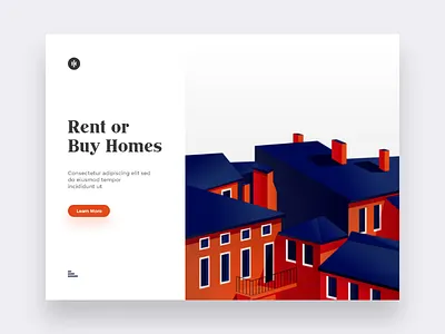 Rent or Buy Homes adobexd art buy homes ikhwan noor hakim illustration landing page property real estate rent sketch ui uiux user experience user interface ux web design