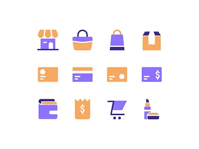 E-commerce Icons e commerce e commerce ecommerce icon icon design icon set marketplace shop