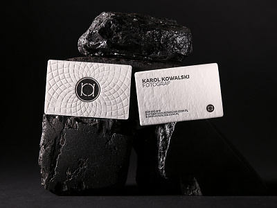 KK - Identity black black and white blackandwhite branding business card design business cards foxtrot identity logo mark monochromatic poland symbol visual identity