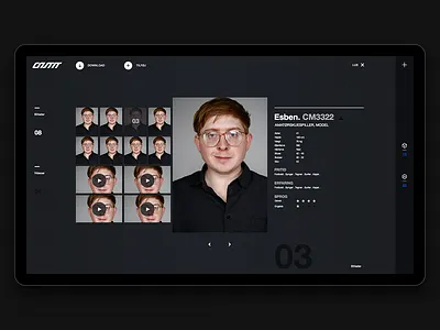 CASTIT – Model page agency blue design designer digital graphic design icon interface minimalistic typography ui ux