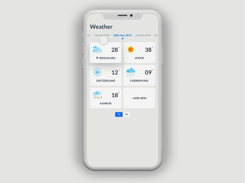 Weather App Minimal Redesign Concept app app concept application concept desiginspiration design design app dribbble experience illustration interaction interaction design interface ios mobile ui ux vector website