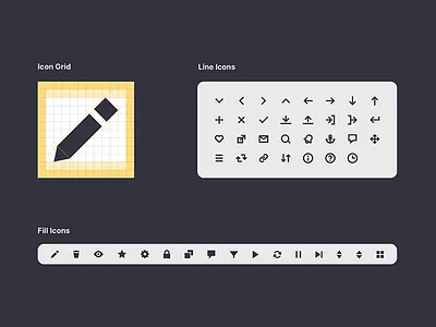 Useberry | Iconography fill filled icon filled icons graphic design grid grid design icon icon system iconography iconography graphic icons icons design icons pack icons set iconset line