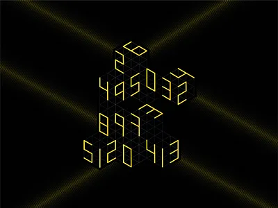 Numbers cubes design geometric geometric design geometric illustration geometry layout numbers typography typography design