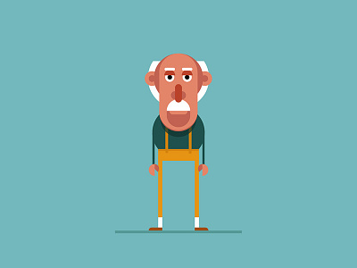 Character design: Grandpa characterdesign graphic design illustration