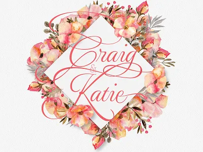 Daugherty Wedding Invite adobe indesign floral indesign invitation layout design print design wedding wedding invite