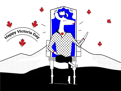 Victoria S Day art art collective black and white deer deer illustration design digital art digital illustration digital store ecommerce halx halx store illustration illustrationdaily mascot mascot character