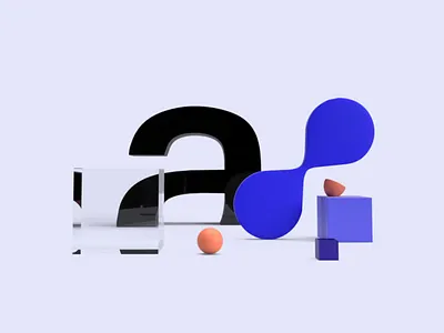 a. 3d abstract adobe dimension composition illustration