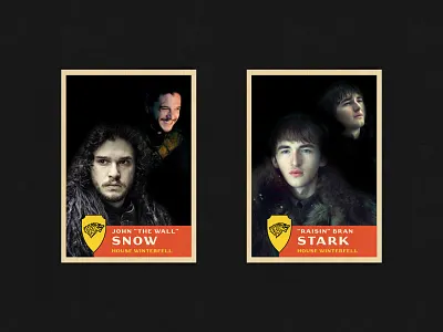 GOT Trading cards brand branding design graphic design identity illustration jay master design logo packaging trading card typography