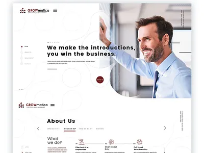 Grow Matica adobexd agency agency branding branding illustration landingpage olsztyn ui uidesign ux webdesign wordpress