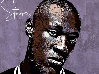 Stormzy Artwork album album art album artwork album cover album cover design artist artwork cartoon design grime music music art musician rapper stormzy uk