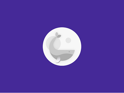 Whale digitalart fulmoon icon icon design inspiration logo logodesign logodesigns logoinspire moon vector whale whales