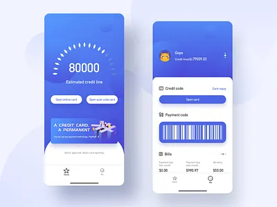 Interface For Finance app design ui ux