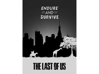 Minimal Last of Us Poster design illustration joel last lastofus minimal of us