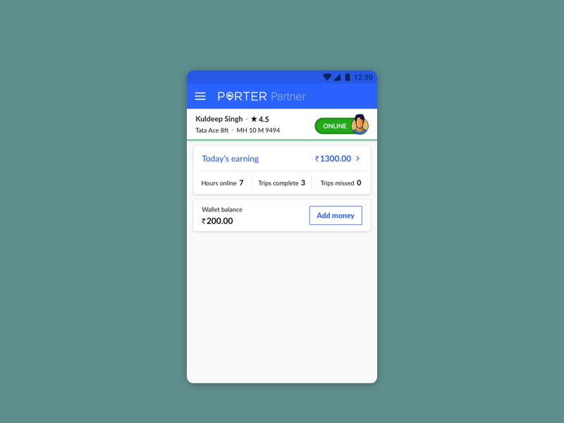 Order Accept Alert animation app design evolution logistics ui ux