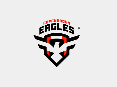 Copenhagen Eagles animal logo branding eagles graphic design icon logo illustrator logo mark mascot logo sports logo