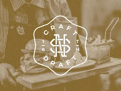 New State Secondary Badge badge logo badges black branding burgers crest gold logo monogram