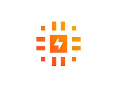 Abstract microprocessor abstract geometric lines microprocessor minimalist modern solid strong symbol