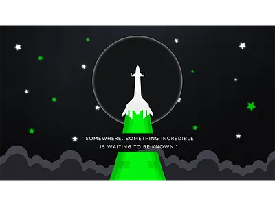 Minimal Space Ship illustration minimal space spaceship stars