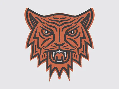 Tiger Claw illustration patch run running texture tiger trail