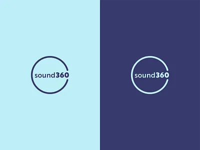 Sound360 logo blue branding challenge circle concept design flat icon illustration logo logocore logodesign logotype monogram music palette portfolio process sound360 vector