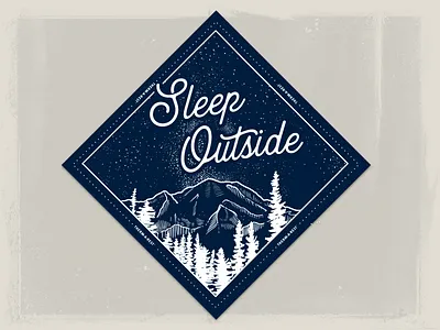 Therm-a-Rest Bandana bandana camping illustration mtranier outdoor outdoor advertising swag thermarest
