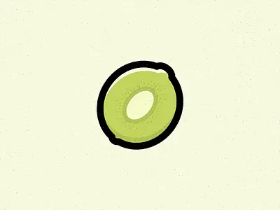 K Is For Kiwi alphabet design food illustration kiwi texture true grit texture supply vector