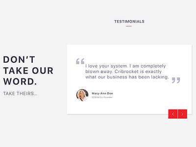 Testimonial Card Design digital design testimonial card ui ui design web design website