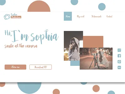 photographer's portfolio adobe xd concept design uxui