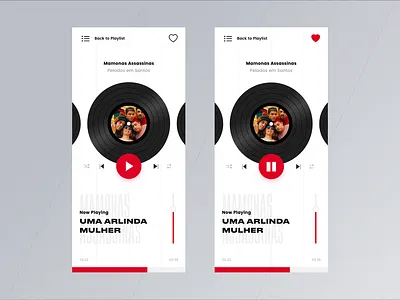 Weekly Ui Challenge - #001 Music Player app design interface mobile music player typography ui ux