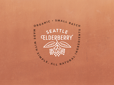 Elderberry Shield badge brand branding design logo logodesign medicinal shield