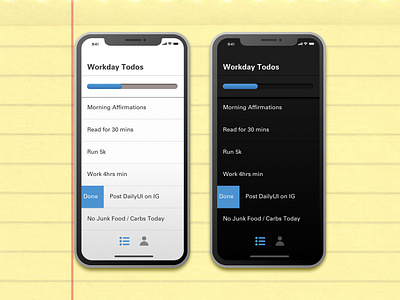 Simple Todo App Concept dailyui dark mode todo