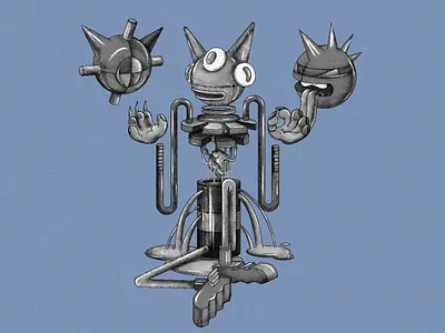 ++ design flat illustration robot vector web