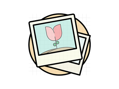 Album app design icon ui vector