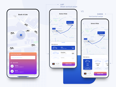 Book Cab Light clean design ios minimal ui ui kit ux