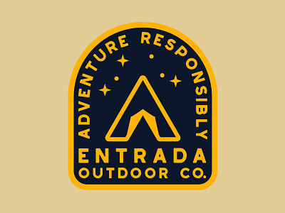 Entrada Star Camp adventure badge branding design icon illustration logo national monument national park nps outdoor badge outdoors patch retro southern utah sticker utah vintage wilderness