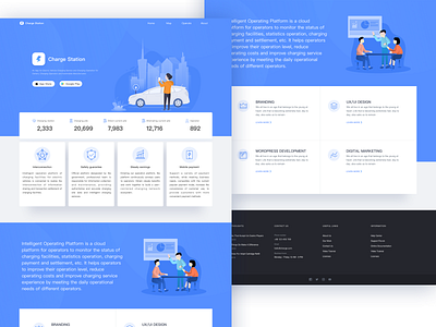 Charge Web illustration uiux web