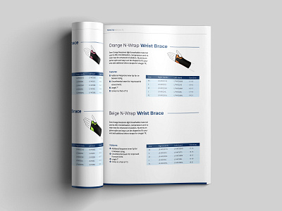 Wrist Brace Brochure Design advertise advertisement branding brochure brochure design brochure layout brochure mockup brochure template design illustration typography