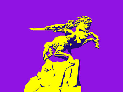David of Sassoun armenia david of sasun epic horse illustration statue yerevan