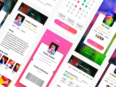 Film App app design design film ui