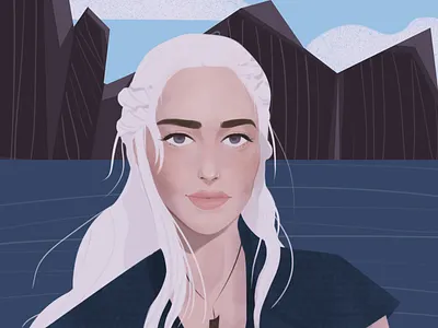 Mother of Dragons art artwork daenerys targaryen design emilia clarke game of thrones hbo illustration procreate
