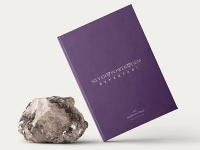 Nefertari Gallary Logo Design gem gemini gems gemstone gemstones hardcover illustration illustration art logo logo design logodesign logos logotype mockup nefertiti power purple silver silver foil silverware