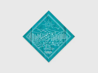 Bandana corel illustration typography vector