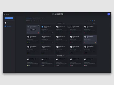 Datasets States New Look dashboard data gis information interaction map ui ux web