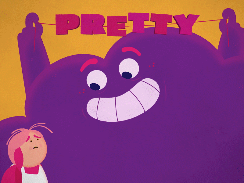 You Are Pretty animation bobbypola branding cartoon cartoon character character characterdesign emotions gif gif animation illustration