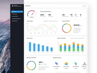 Security Dashboard dashboard design security ui ux web