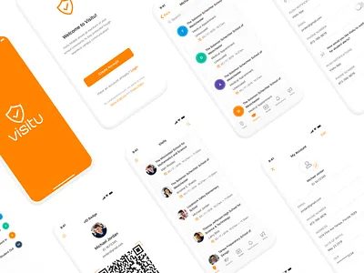 Visitu education interface logo mobile app ui ui design uidesign uiux user experience vision visitor management