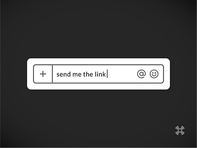 send me the link | chat design link send slack sticker